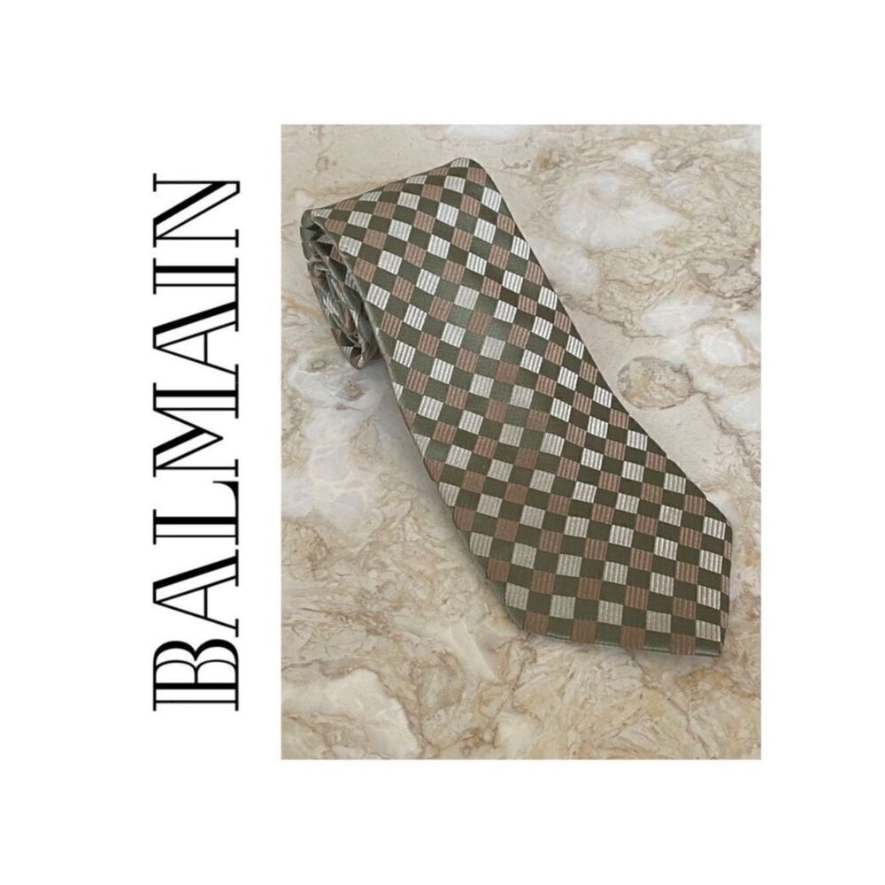 Balmain Paris 100% Silk Tie